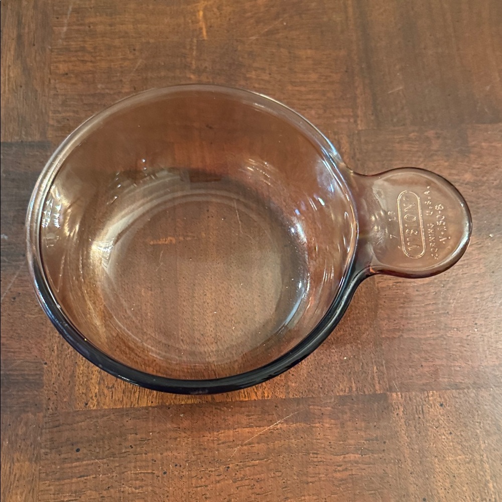 Vintage Corning Brown Visions Grab It Bowl 15 Ounce USA V-150-B